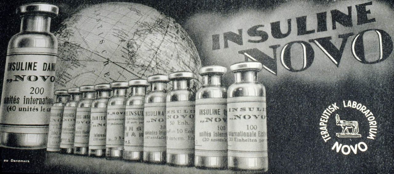 Novo insuliini reklaam 1930.